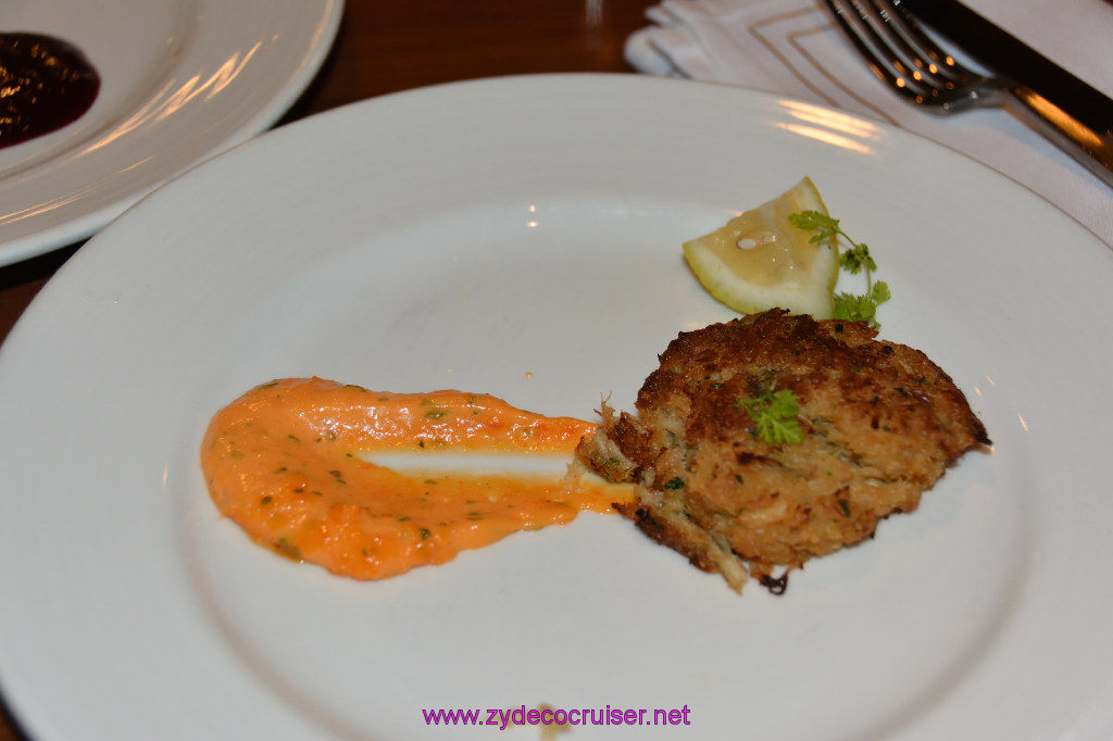 395: Carnival Imagination, Catalina, MDR Dinner, Island Crab Cake, 