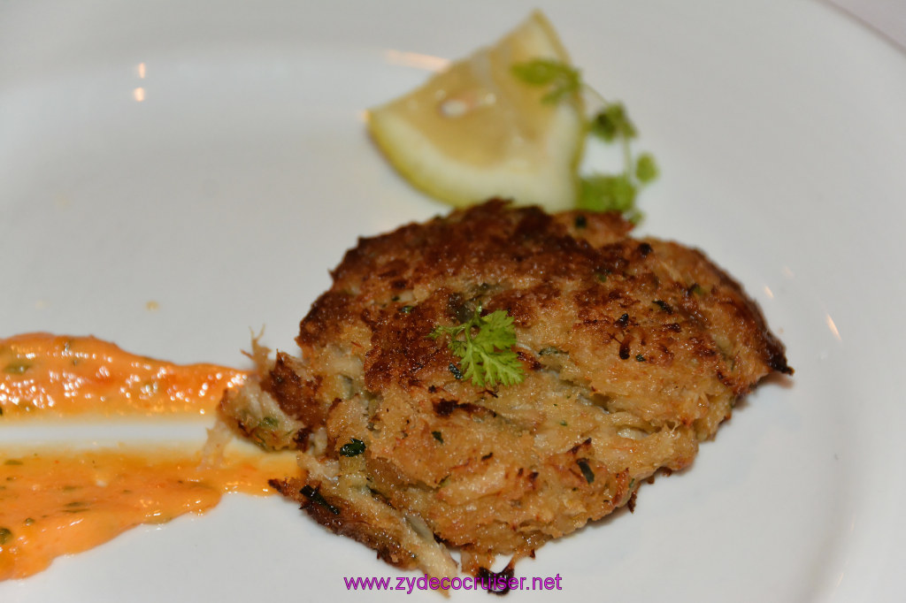 396: Carnival Imagination, Catalina, MDR Dinner, Island Crab Cake, 