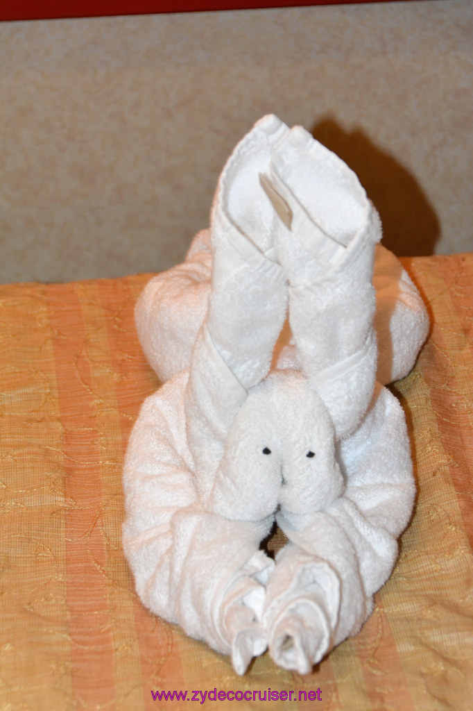 137: Carnival Imagination 4 Day Cruise, Sea Day, Towel Animal