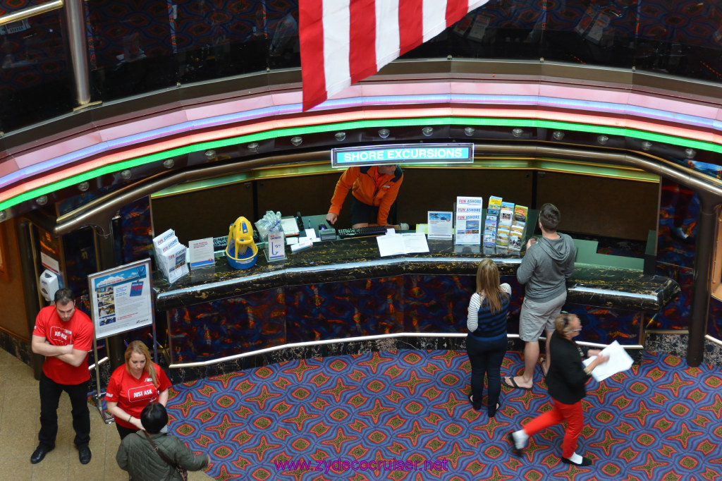 076: Carnival Inspiration 4 Day Cruise, Long Beach, Embarkation, Shore Excursions Desk, 