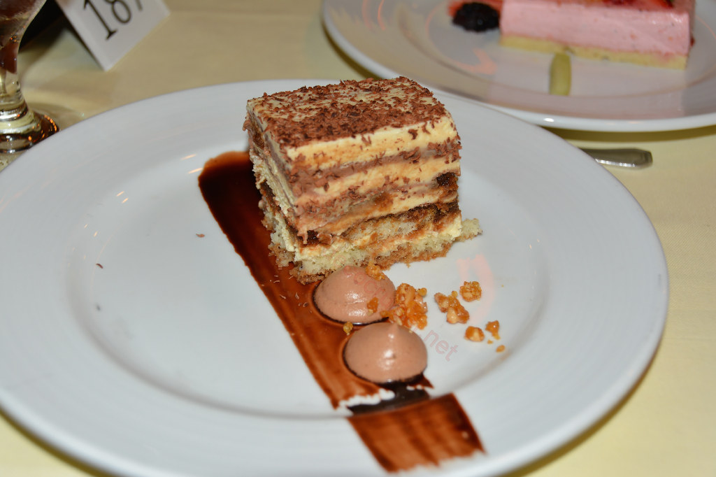 Carnival Inspiration, MDR American Table Dinner, Nutella Tiramisu