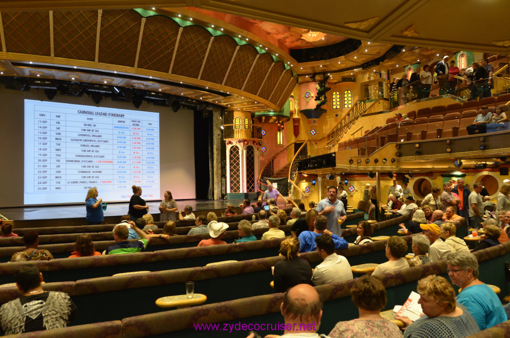 166: Carnival Legend British Isles Cruise, Dover, Embarkation, Follies Main Lounge, 