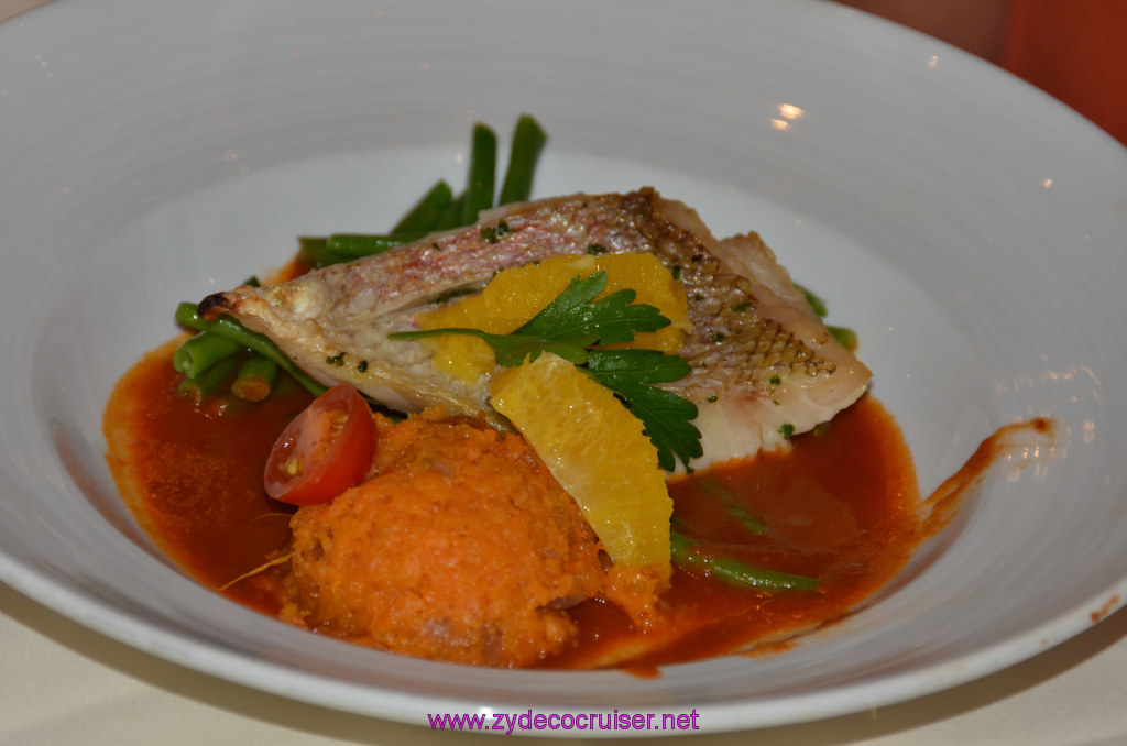 Grilled Red Snapper Fillet on Gazpacho Juice