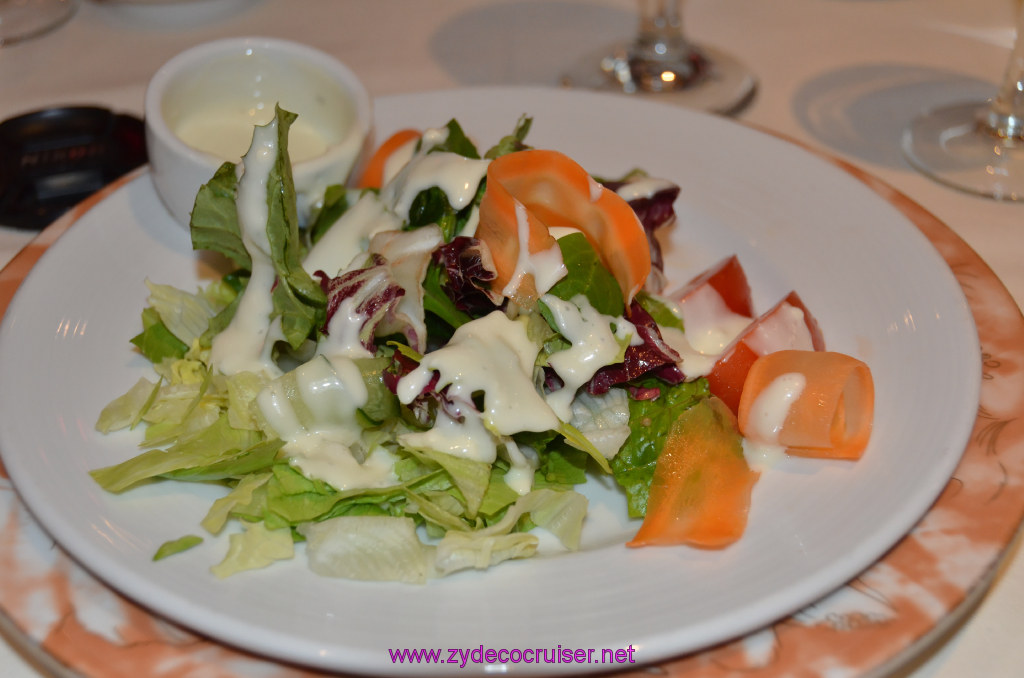 807: Carnival Legend, British Isles Cruise, Invergordon, MDR Dinner, Chopped Handpicked Field Greens