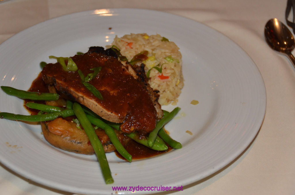 810: Carnival Legend, British Isles Cruise, Invergordon, MDR Dinner, Jerked Pork Loin