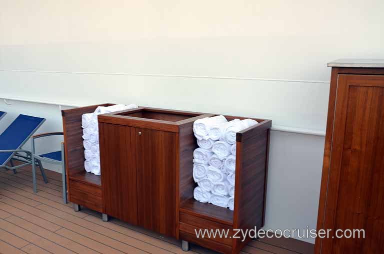 138: Carnival Magic Inaugural Cruise, Grand Mediterranean, Venice, Extra Towels for Jacuzzis