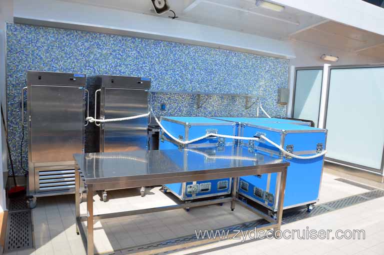 153: Carnival Magic Inaugural Cruise, Grand Mediterranean, Venice, Oceanside Barbeque (asleep)