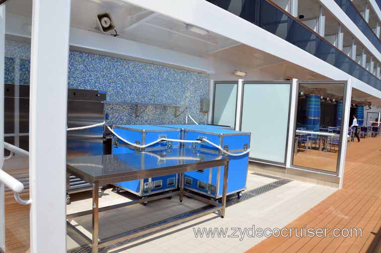 154: Carnival Magic Inaugural Cruise, Grand Mediterranean, Venice, Oceanside Barbeque (asleep)