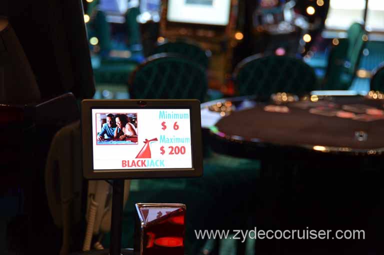 180: Carnival Magic Inaugural Cruise, Grand Mediterranean, Venice, Hat Trick Casino, Table Limits