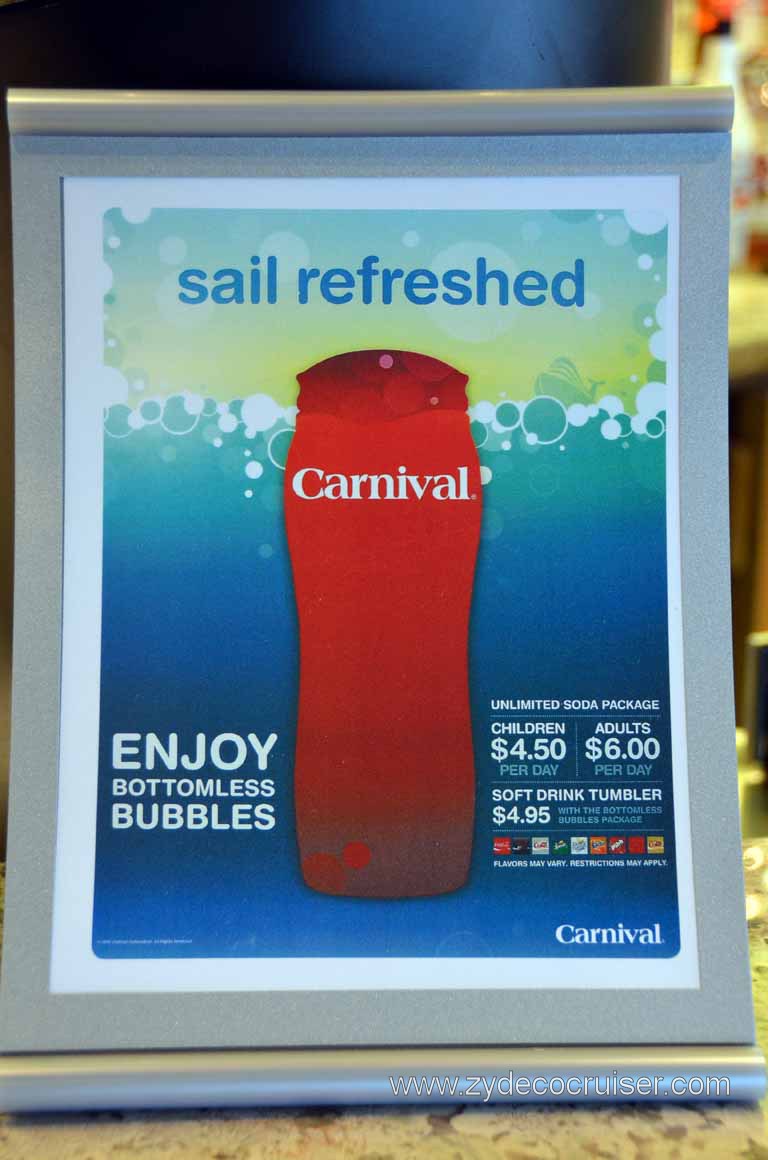 203: Carnival Magic Inaugural Cruise, Grand Mediterranean, Venice, Unlimited Soda Package