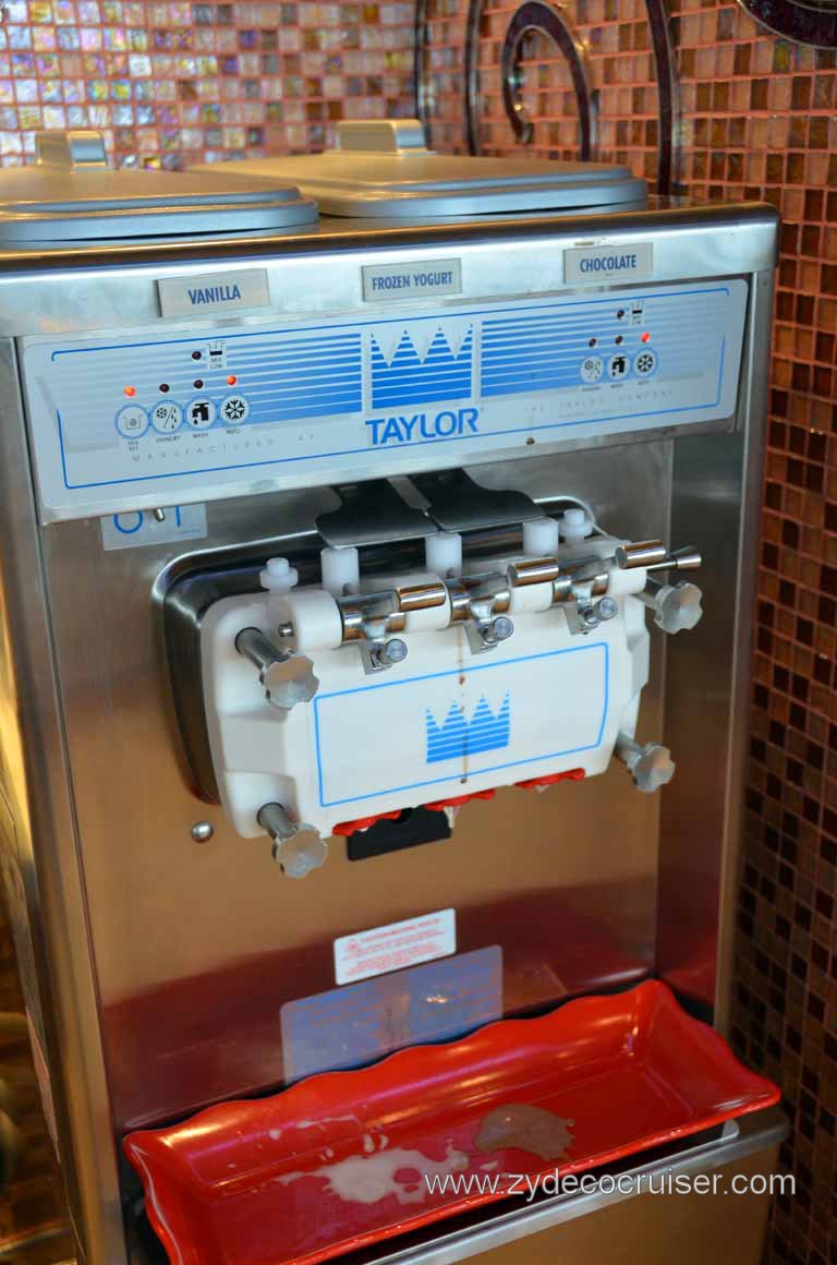 260: Carnival Magic Inaugural Cruise, Grand Mediterranean, Venice, Frozen Yogurt Machine