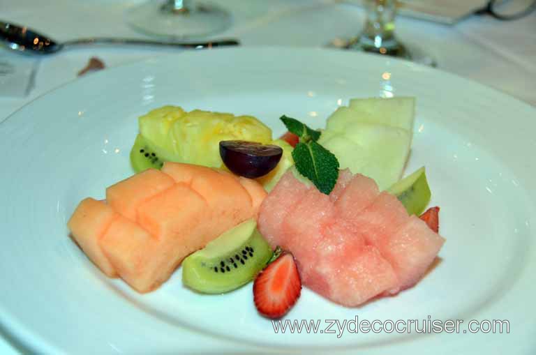 500: Carnival Magic Inaugural Cruise, Grand Mediterranean, Venice, Dinner, Tropical Fruit Plate