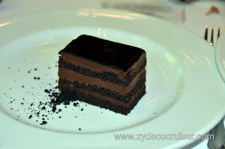 501: Carnival Magic Inaugural Cruise, Grand Mediterranean, Venice, Dinner, a piece of Carnival's 100th Ship Commemorative Cake