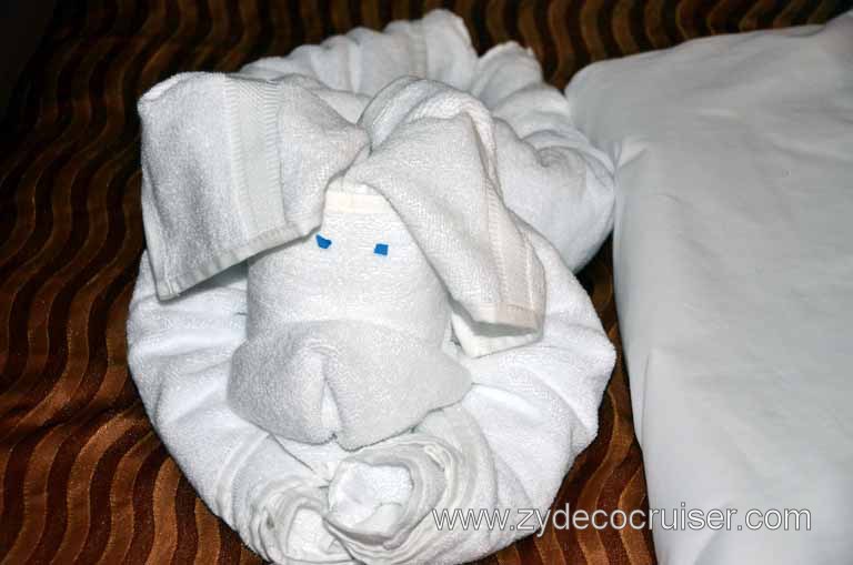 502: Carnival Magic Inaugural Cruise, Grand Mediterranean, Venice, Towel Animal, 