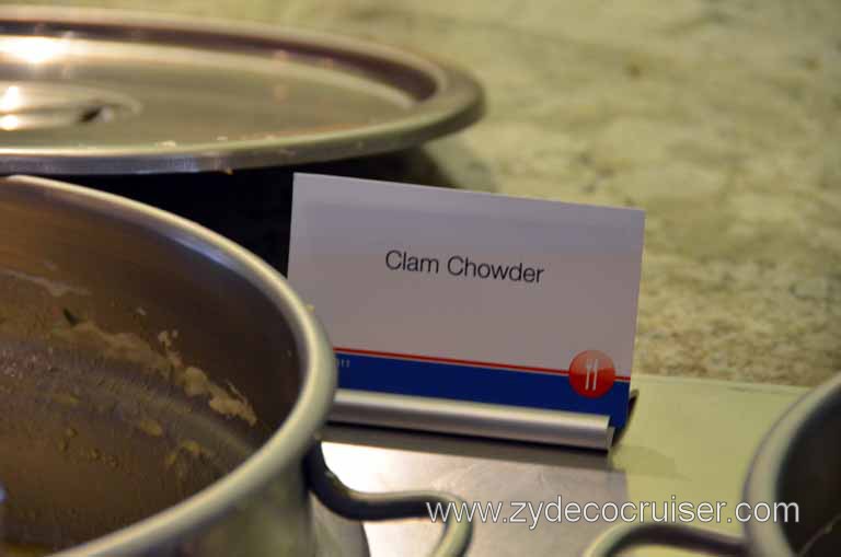 061: Carnival Magic Inaugural Cruise, Sea Day 1, Clam Chowder