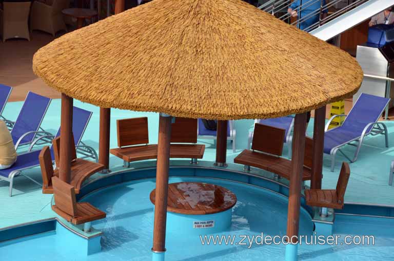 139: Carnival Magic Inaugural Cruise, Sea Day 1, Beach Pool Gazebo, 