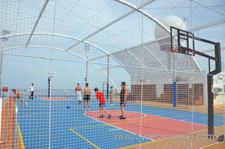 147: Carnival Magic Inaugural Cruise, Sea Day 1, Basketball Court (SkyCourt)