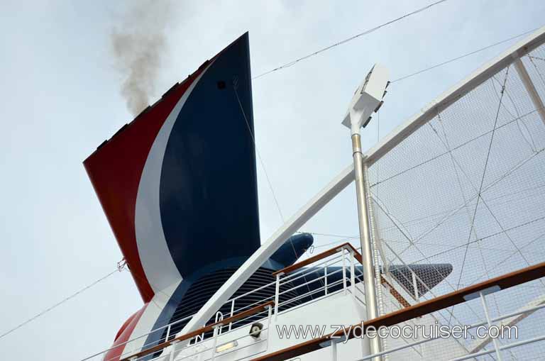 160: Carnival Magic Inaugural Cruise, Sea Day 1, Funnel, 