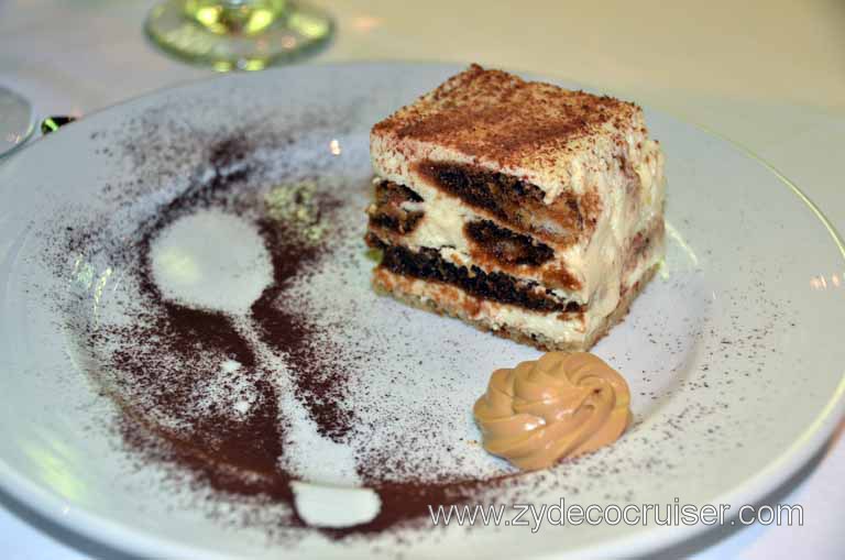 031: Carnival Magic, Main Dining Room Menus and Food Pictures, Dinner, Tiramisu