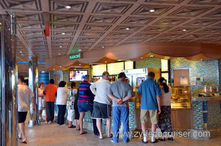 022: Carnival Magic, Inaugural Cruise, Sea Day 2, Plaza Cafe