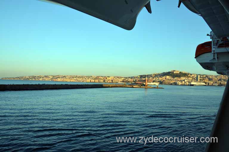 002: Carnival Magic Inaugural Cruise, Naples, Entering Naples Harbor