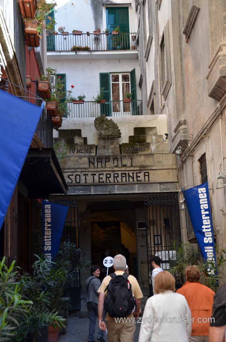 041: Carnival Magic Inaugural Cruise, Naples, Secrets (Underground) of Naples Tour, Napoli Sotterranea