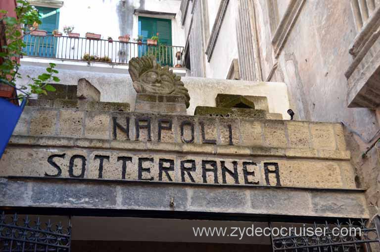 042: Carnival Magic Inaugural Cruise, Naples, Secrets (Underground) of Naples Tour, Napoli Sotterranea