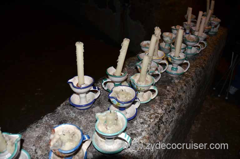 058: Carnival Magic Inaugural Cruise, Naples, Secrets (Underground) of Naples Tour, Candles