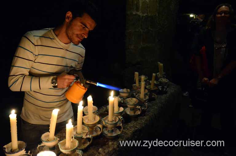 059: Carnival Magic Inaugural Cruise, Naples, Secrets (Underground) of Naples Tour, Candles