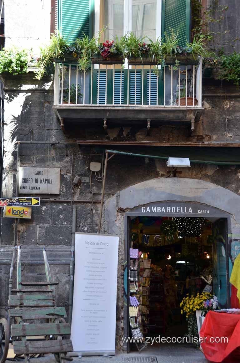 165: Carnival Magic Inaugural Cruise, Naples, Secrets (Underground) of Naples Tour, Gambardella