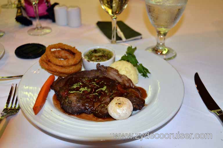 Main Dining Room Menus and Food Pictures, Dinner, Grilled Ribeye Steak Tyrolienne