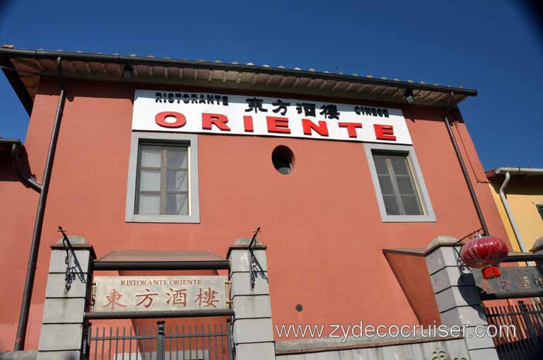 011: Carnival Magic Inaugural Voyage, Livorno, Pisa and Winery Tour, Ristorante Oriente 