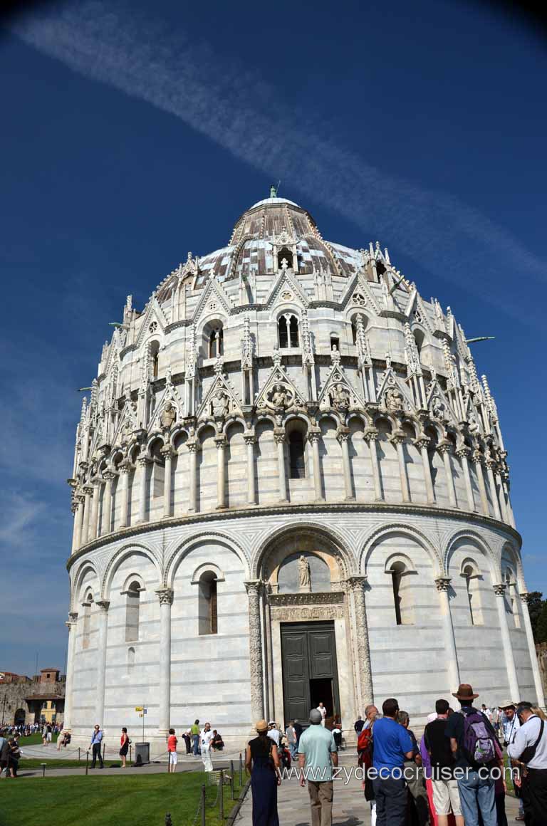 127: Carnival Magic Inaugural Voyage, Livorno, Pisa and Winery Tour, Baptistery