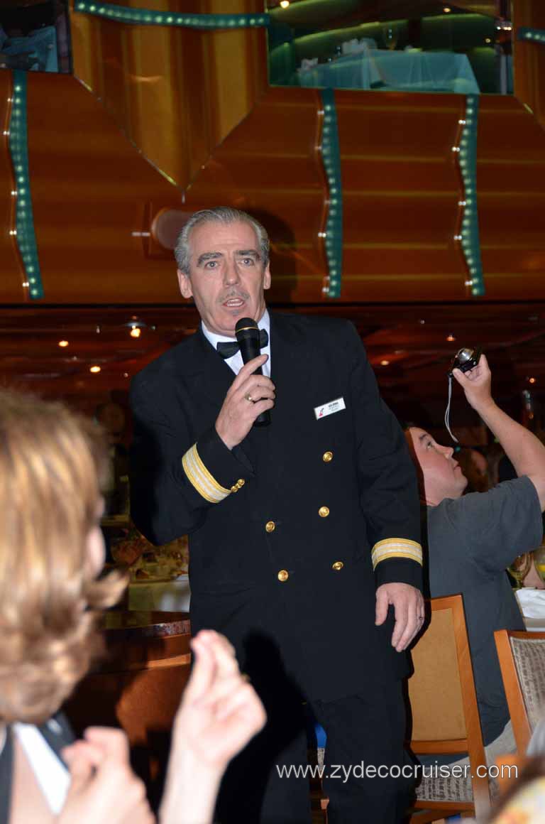 251: Carnival Magic Inaugural Voyage, Livorno, Dinner, Ken Byrne 