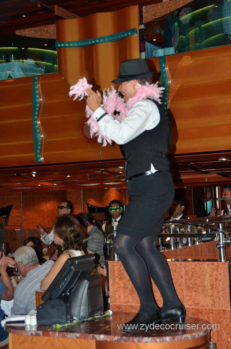 260: Carnival Magic Inaugural Voyage, Livorno, Dinner, Martina 