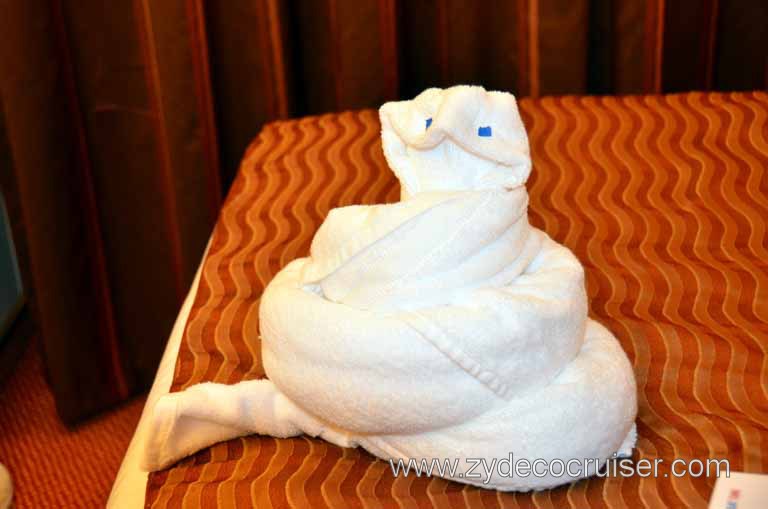 270: Carnival Magic Inaugural Voyage, Livorno, Towel Animal