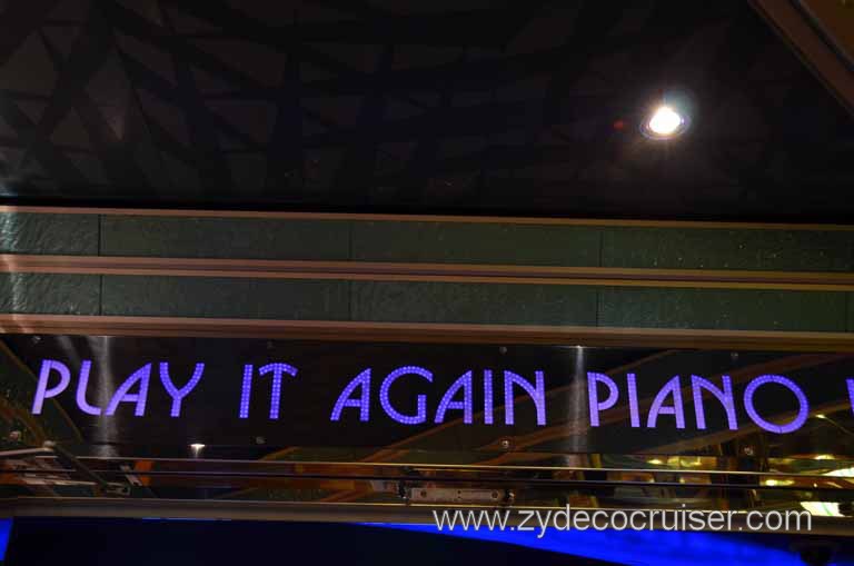 099: Carnival Magic Inaugural Voyage, Monte Carlo, Sea Day 3, Play It Again Piano Bar