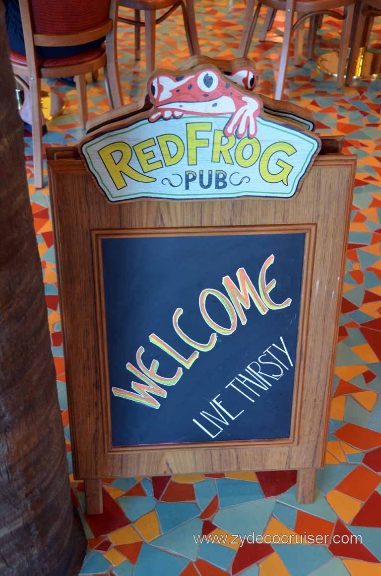 113: Carnival Magic Inaugural Voyage, Monte Carlo, Sea Day 3, Red Frog Pub