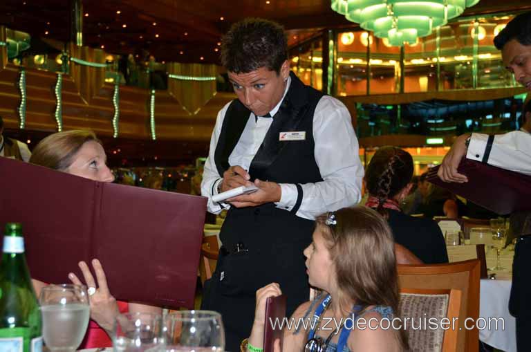 229: Carnival Magic Inaugural Voyage, Monte Carlo, Sea Day 3, Dinner