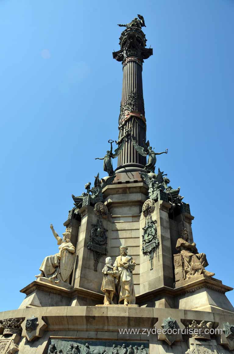 153: Carnival Magic, Grand Mediterranean, Barcelona, Columbus Monument, 