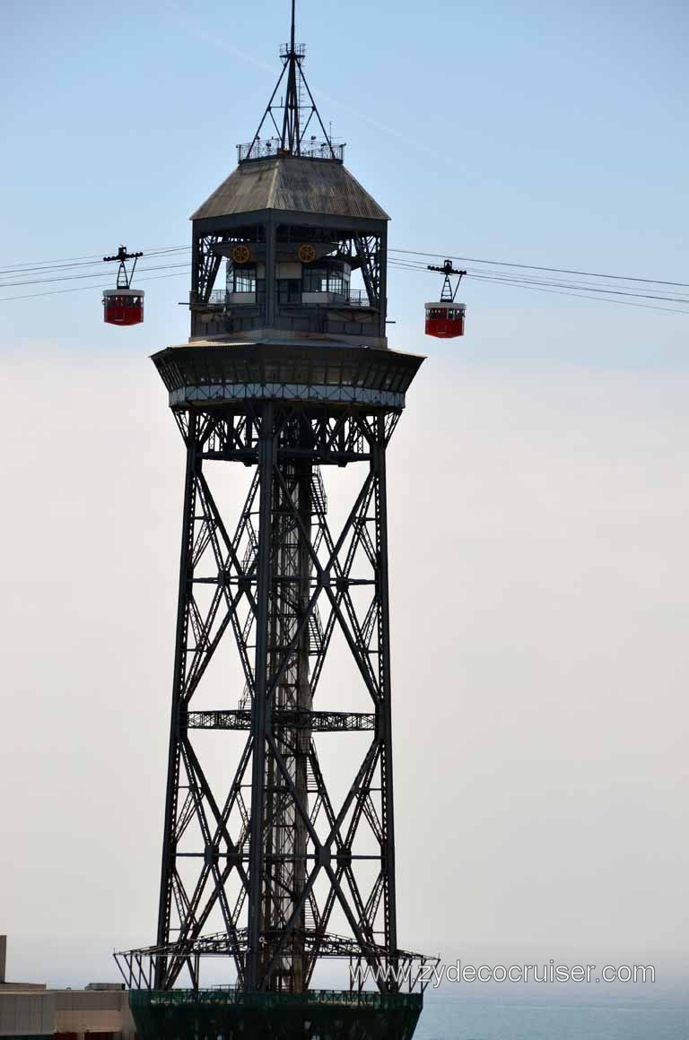 182: Carnival Magic, Grand Mediterranean, Barcelona, Cable Car