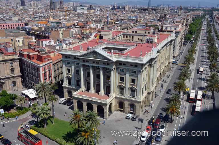 188: Carnival Magic, Grand Mediterranean, Barcelona, View from top of Columbus Monument