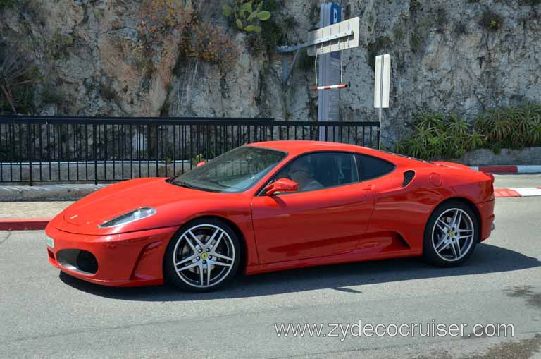 280: Carnival Magic Grand Mediterranean Cruise, Monte Carlo, Monaco, Red Ferrari (driver was clueless)