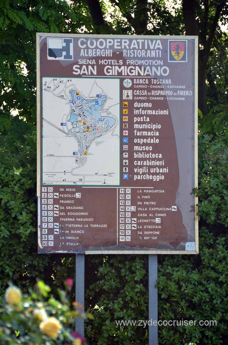 031: Carnival Magic, Mediterranean Cruise, Livorno, Essence of Tuscany Tour, San Gimignano