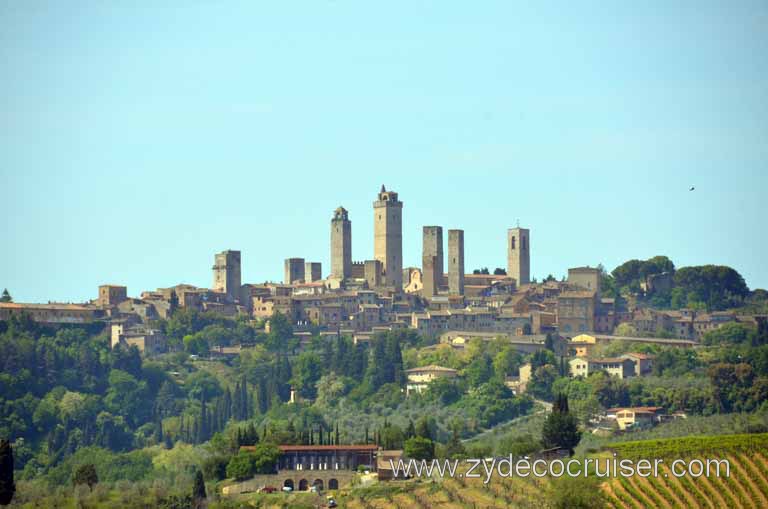 142: Carnival Magic, Mediterranean Cruise, Livorno, Essence of Tuscany Tour, San Gimignano