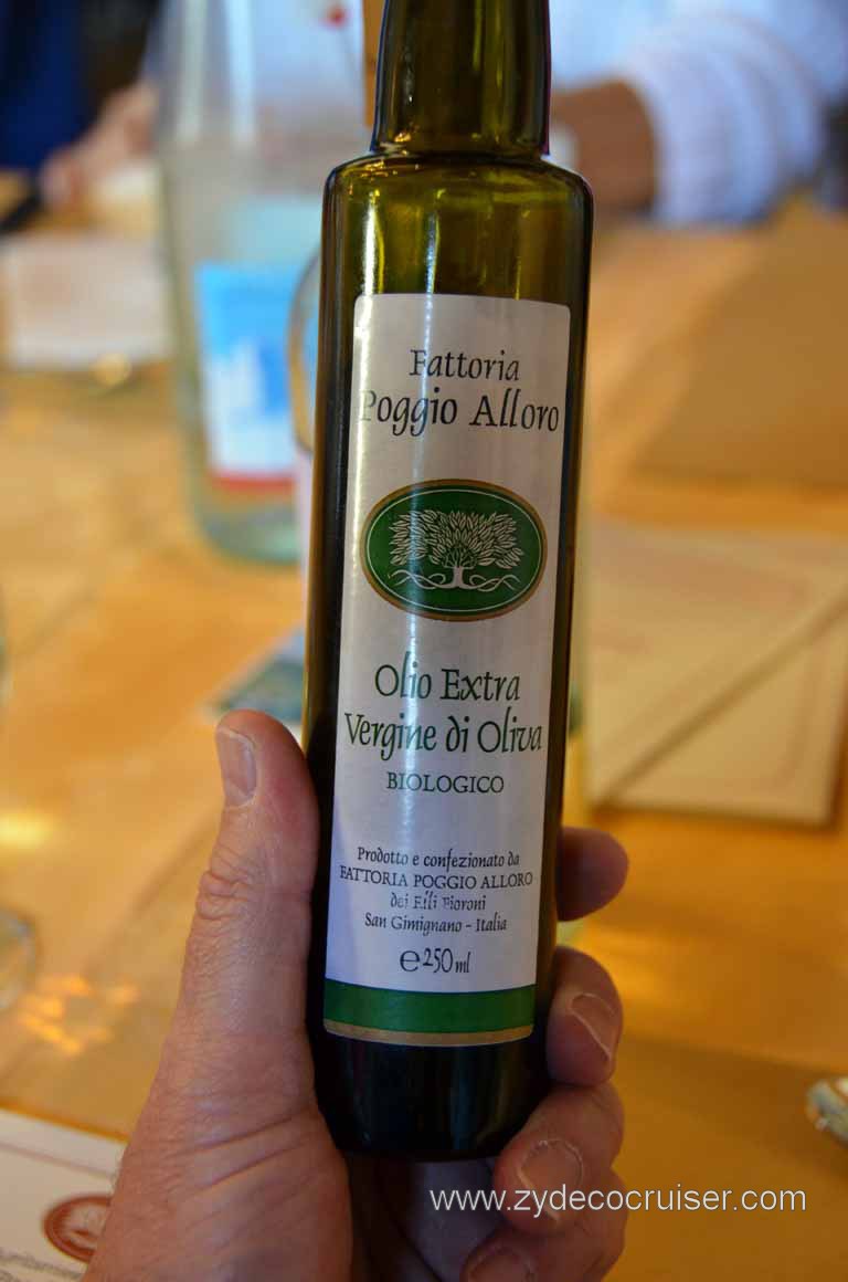 146: Carnival Magic, Mediterranean Cruise, Livorno, Essence of Tuscany Tour, Lunch, Fattoria Poggio Alloro, Extra Virgin Olive Oil