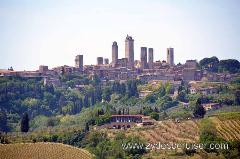 156: Carnival Magic, Mediterranean Cruise, Livorno, Essence of Tuscany Tour, San Gimignano