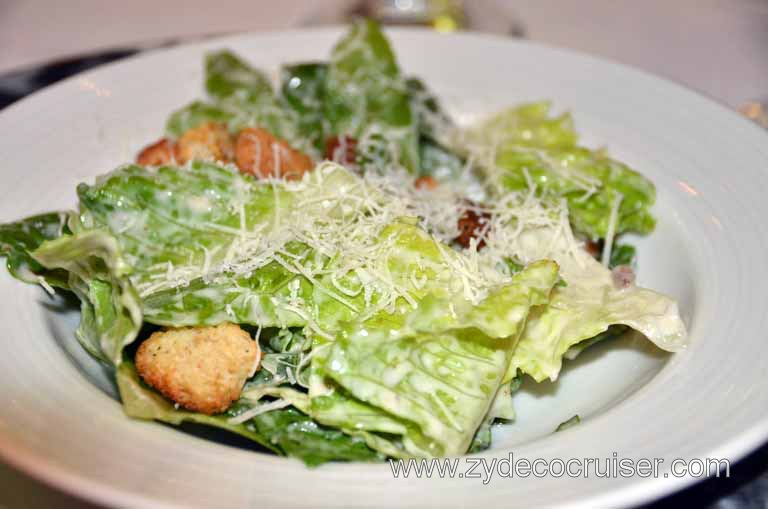 037: Carnival Magic, Main Dining Room Menus and Food Pictures, Dinner, Caesar Salad