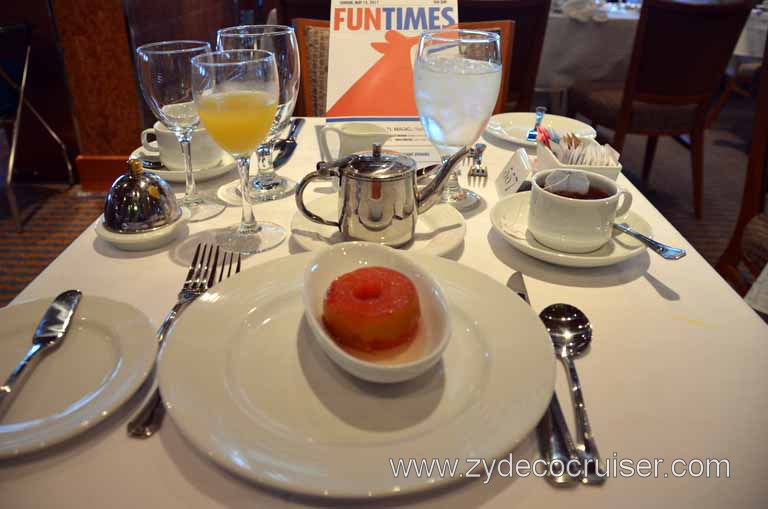 038: Carnival Magic, Mediterranean Cruise, Sea Day 1, Main Dining Room Breakfast, 