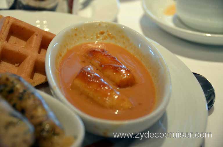 041: Carnival Magic, Mediterranean Cruise, Sea Day 1, Main Dining Room Breakfast, Stewed bananas